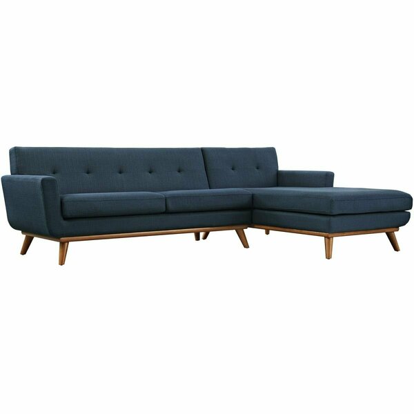 Modway Furniture Engage Right-Facing Sectional Sofa, Azure EEI-2119-AZU-SET